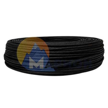 Провод термостойкий 1*0,25мм 350С (никель) К черный 48 метров